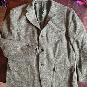 Green Harris tweed jacket